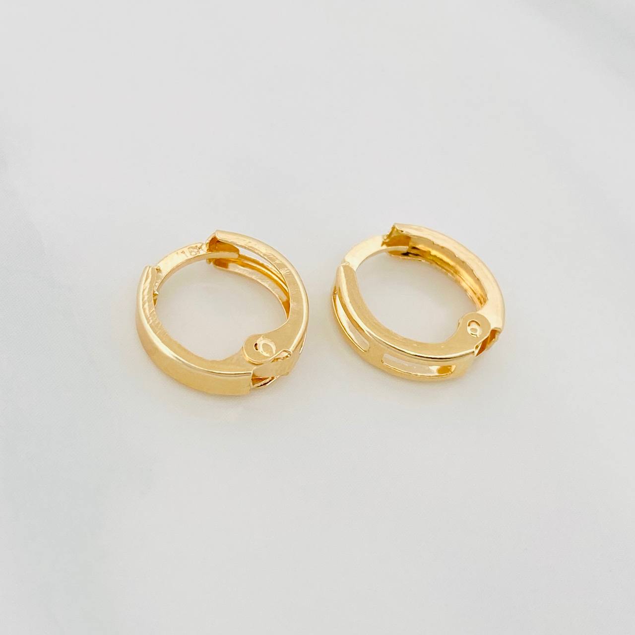 Candongas Carril 0.95 g / 1 cm Oro Amarillo 18K