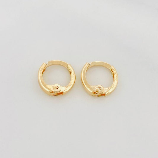 Candongas Carril 0.95 g / 1 cm Oro Amarillo 18K