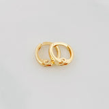 Candongas Carril 0.6 g / 1/4 in Oro Amarillo 18K