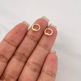 Candongas Carril 0.95 g / 1 cm Oro Amarillo 18K