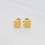 Topos Trebol 0.75 g / in / 8 mm Oro Amarillo 18K