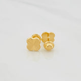 Topos Trebol 0.75 g / in / 8 mm Oro Amarillo 18K
