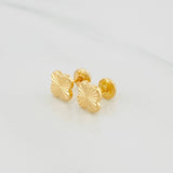 Topos Trebol 0.75 g / in / 8 mm Oro Amarillo 18K