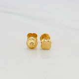 Topos Trebol 0.6 g / in / 5.3 mm Oro Amarillo 18K
