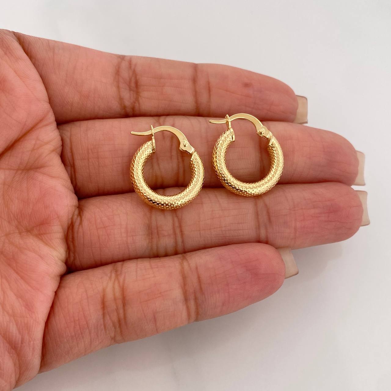 Candongas Tefi 1.95 g / 1/2 in Oro Amarillo 18K
