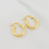 Candongas Niky 1.45 g / 1/2 in Oro Amarillo 18K