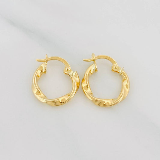 Hoop Earrings Melcocha 1.15 g / 1/2 in 18K Yellow Gold