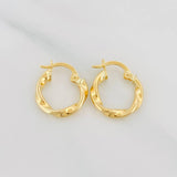 Hoop Earrings Melcocha 1.15 g / 1/2 in 18K Yellow Gold