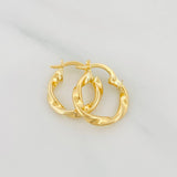 Hoop Earrings Melcocha 1.15 g / 1/2 in 18K Yellow Gold