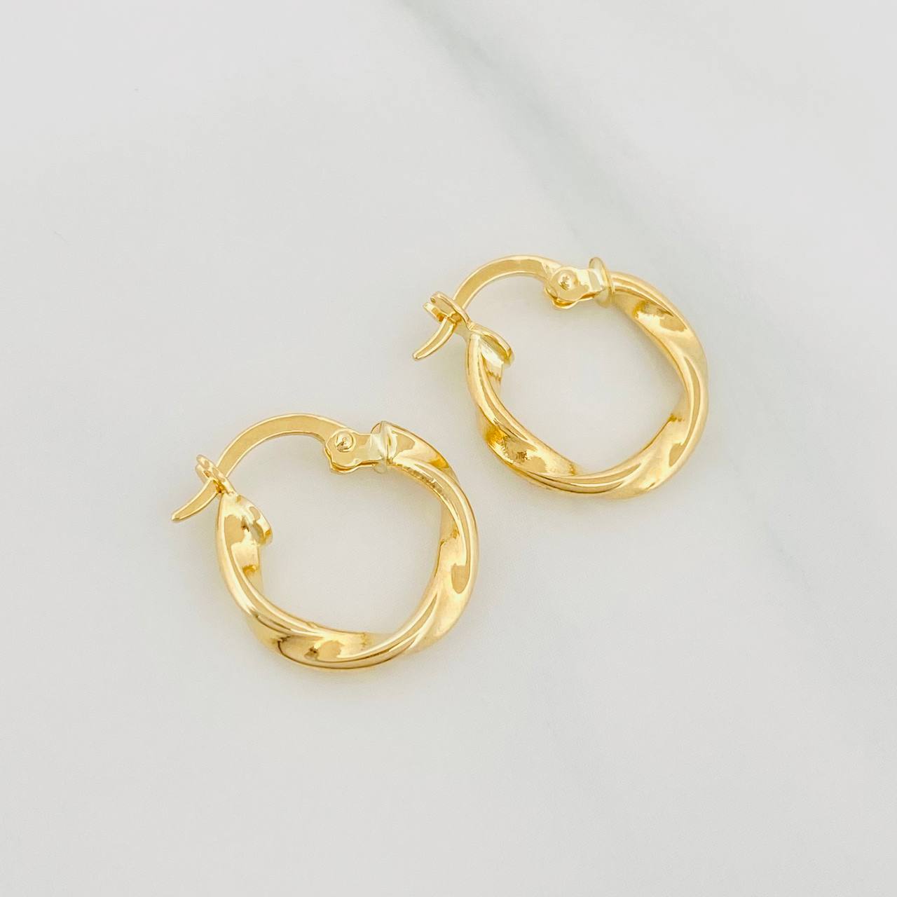 Hoop Earrings Melcocha 1.15 g / 1/2 in 18K Yellow Gold