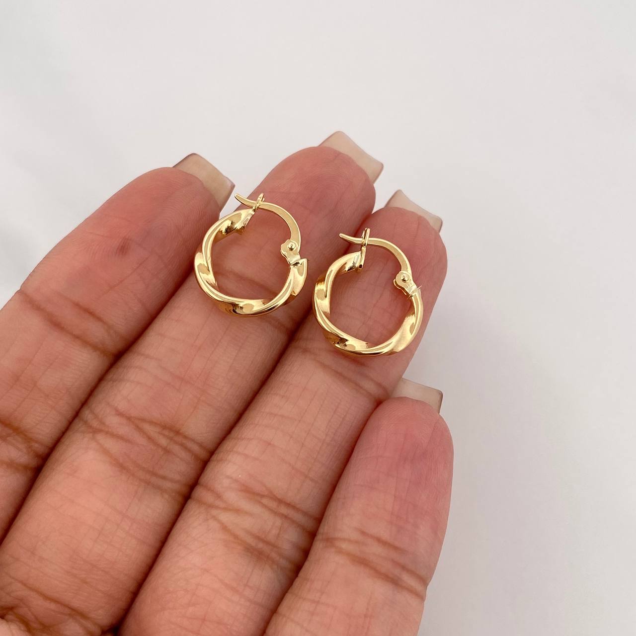 Hoop Earrings Melcocha 1.15 g / 1/2 in 18K Yellow Gold
