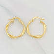 Candongas Melcocha 1.45 g / 3/4 in Oro Amarillo 18K