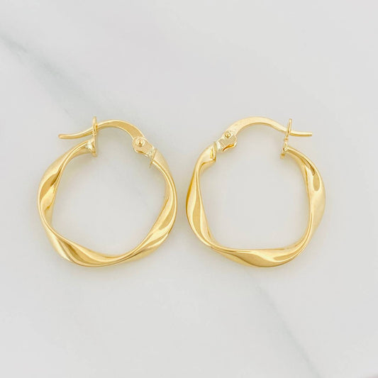Hoop Earrings Melcocha 1.45 g / 3/4 in 18K Yellow Gold