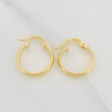 Candongas Kuki 1.3 g / 1/2 in Oro Amarillo 18K