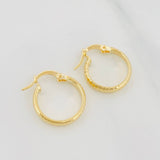 Candongas Kuki 1.3 g / 1/2 in Oro Amarillo 18K