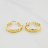 Candongas Kuki 1.3 g / 1/2 in Oro Amarillo 18K