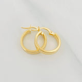 Candongas Kuki 1.6 g / 1/2 in Oro Amarillo 18K