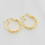 Candongas Kuki 1.6 g / 1/2 in Oro Amarillo 18K
