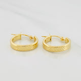Candongas Kuki 1.6 g / 1/2 in Oro Amarillo 18K