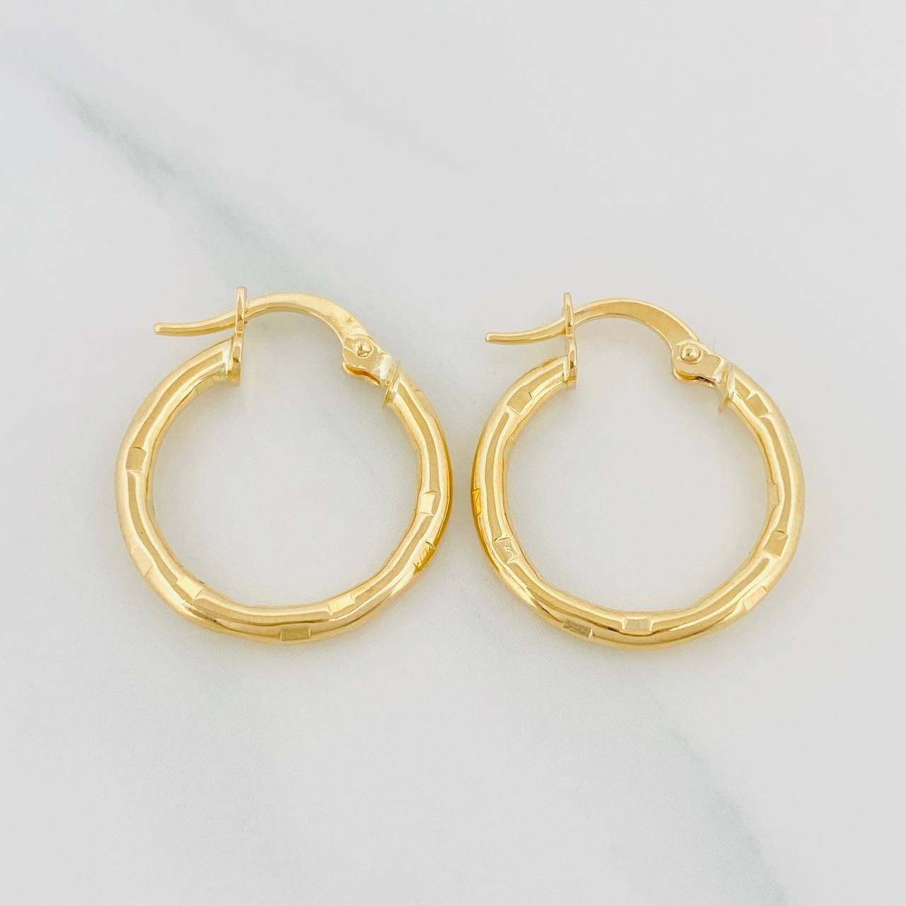 Hoop Earrings Abel 1.65 g / 1 in Yellow Gold 18K