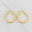 Hoop Earrings Abel 1.65 g / 1 in Yellow Gold 18K