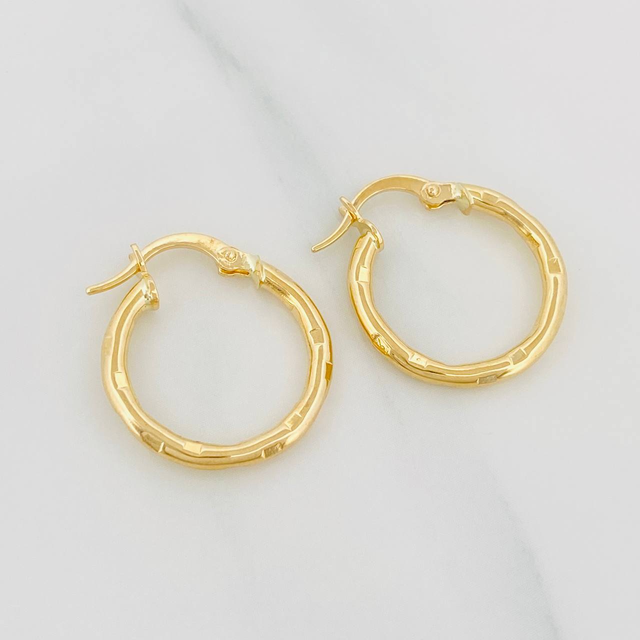 Hoop Earrings Abel 1.65 g / 1 in Yellow Gold 18K