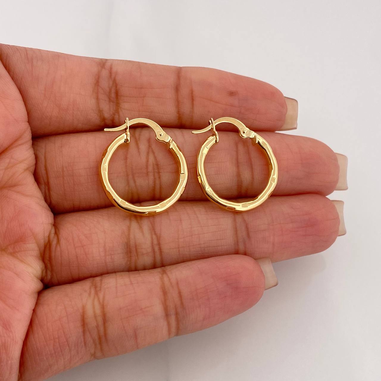 Hoop Earrings Abel 1.65 g / 1 in Yellow Gold 18K
