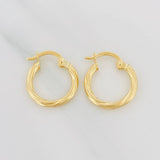 Hoop Earrings Mary 1.05 g / 1/2 in 18K Yellow Gold