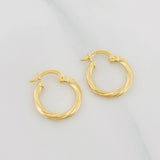Hoop Earrings Mary 1.05 g / 1/2 in 18K Yellow Gold