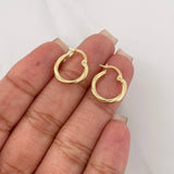 Hoop Earrings Mary 1.05 g / 1/2 in 18K Yellow Gold