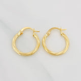 Candongas Mary 1.2 g / 3/4 in Oro Amarillo 18K