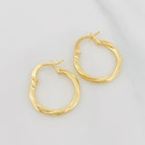Candongas Mary 1.2 g / 3/4 in Oro Amarillo 18K