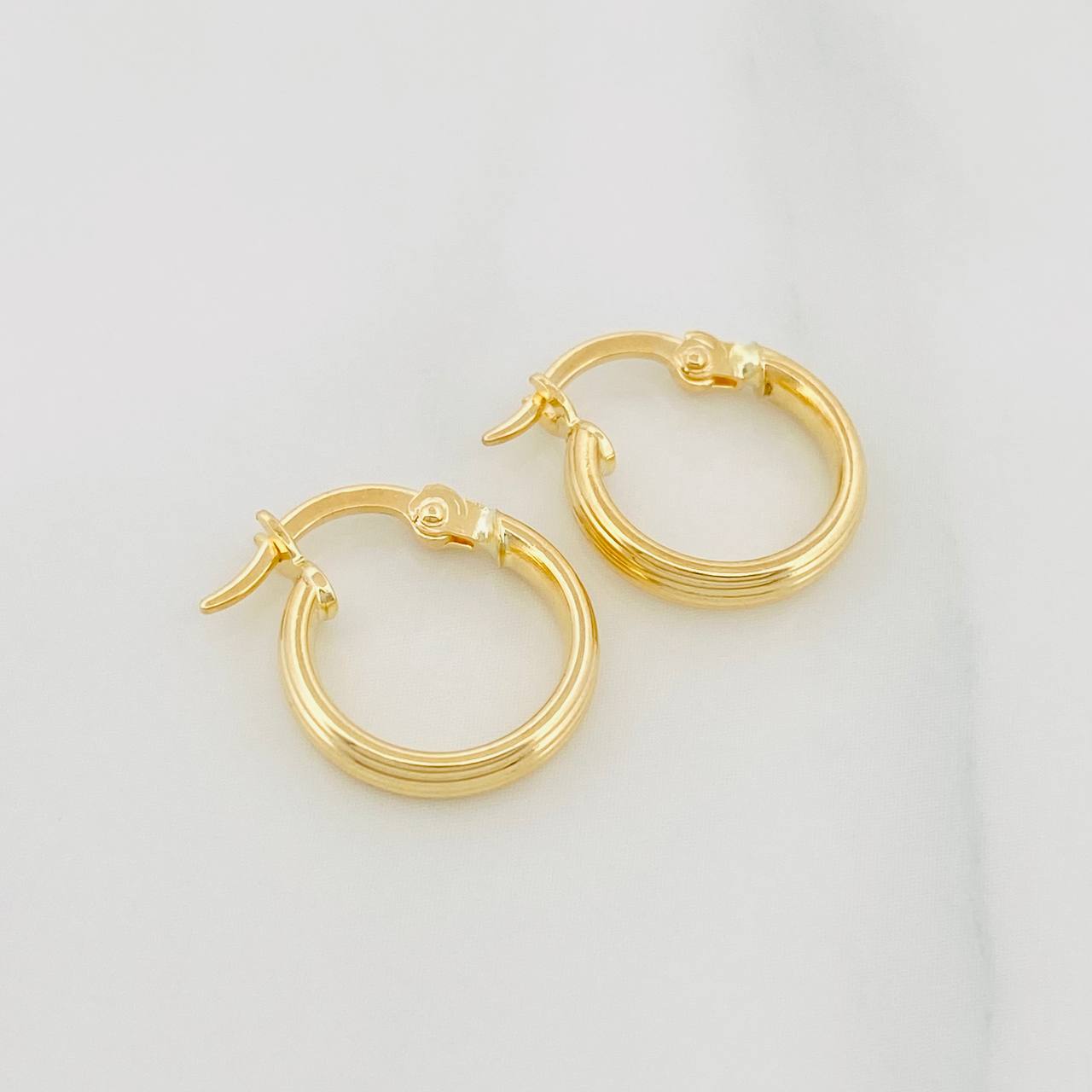 Candongas Andy 1.1 g / 1/2 in Oro Amarillo 18K