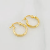 Candongas Andy 1.1 g / 1/2 in Oro Amarillo 18K