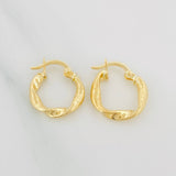 Hoop Earrings Nico 1.25 g / 3/4 in Yellow Gold 18K
