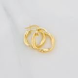 Hoop Earrings Nico 1.25 g / 3/4 in Yellow Gold 18K