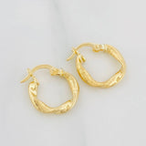 Hoop Earrings Nico 1.25 g / 3/4 in Yellow Gold 18K