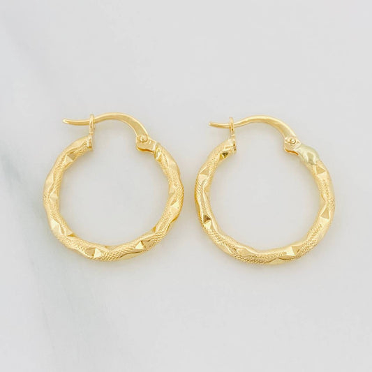Candongas Val 1.65 g / 3/4 in Oro Amarillo 18K