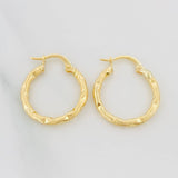 Candongas Val 1.65 g / 3/4 in Oro Amarillo 18K