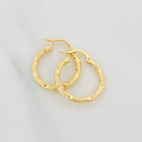 Candongas Val 1.65 g / 3/4 in Oro Amarillo 18K