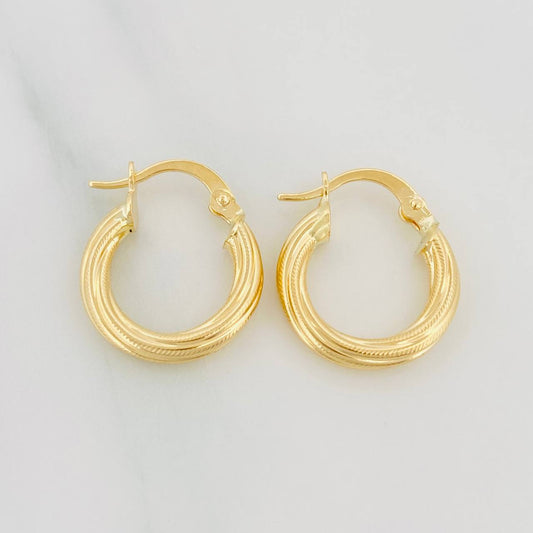 Hoop Earrings Lola 1.7 g / 3/4 in 18K Yellow Gold