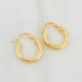 Candongas Lola 1.7 g / 3/4 in Oro Amarillo 18K