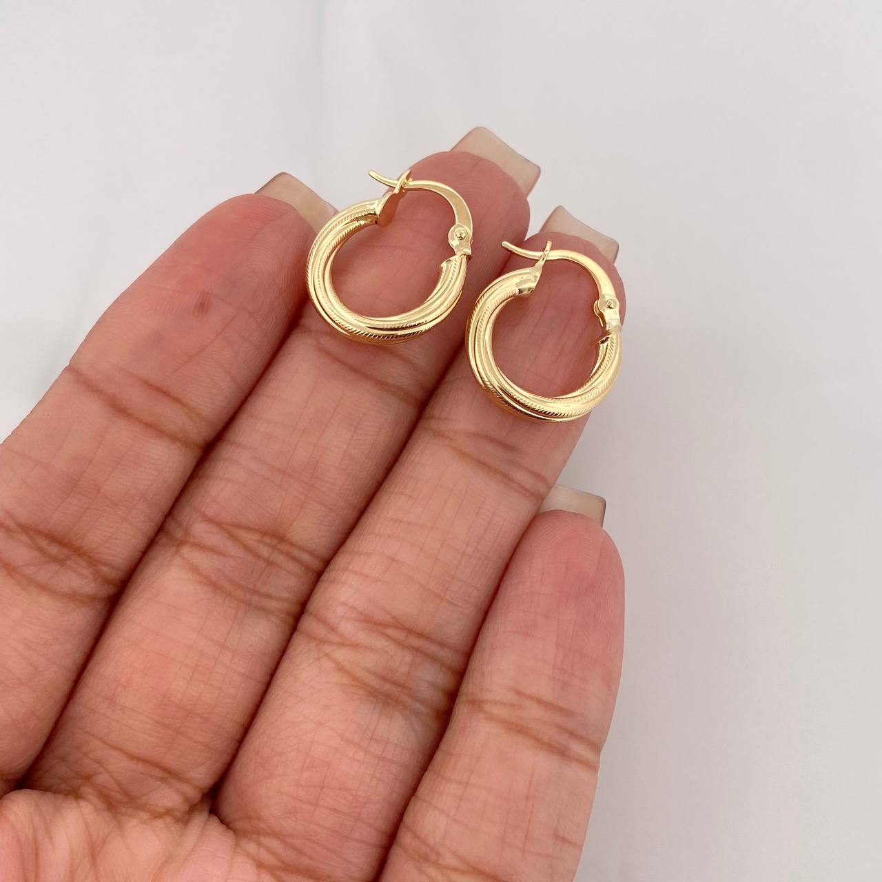 Candongas Lola 1.7 g / 3/4 in Oro Amarillo 18K