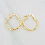Candongas Lucero 1.2 g / 3/4 in Oro Amarillo 18K