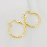 Candongas Lucero 1.2 g / 3/4 in Oro Amarillo 18K