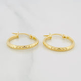 Candongas Lucero 1.2 g / 3/4 in Oro Amarillo 18K
