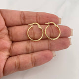Candongas Lucero 1.2 g / 3/4 in Oro Amarillo 18K