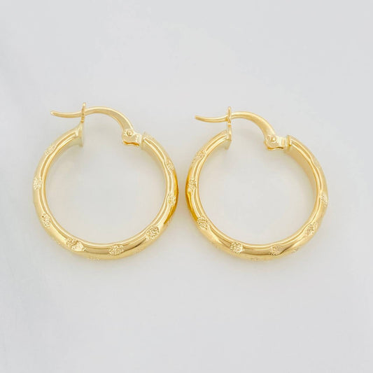 Candongas Lary 2.55 g / 3/4 in Oro Amarillo 18K