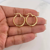 Candongas Lary 2.55 g / 3/4 in Oro Amarillo 18K