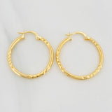 Candongas Megan 1.9 g / 3/4 in Oro Amarillo 18K